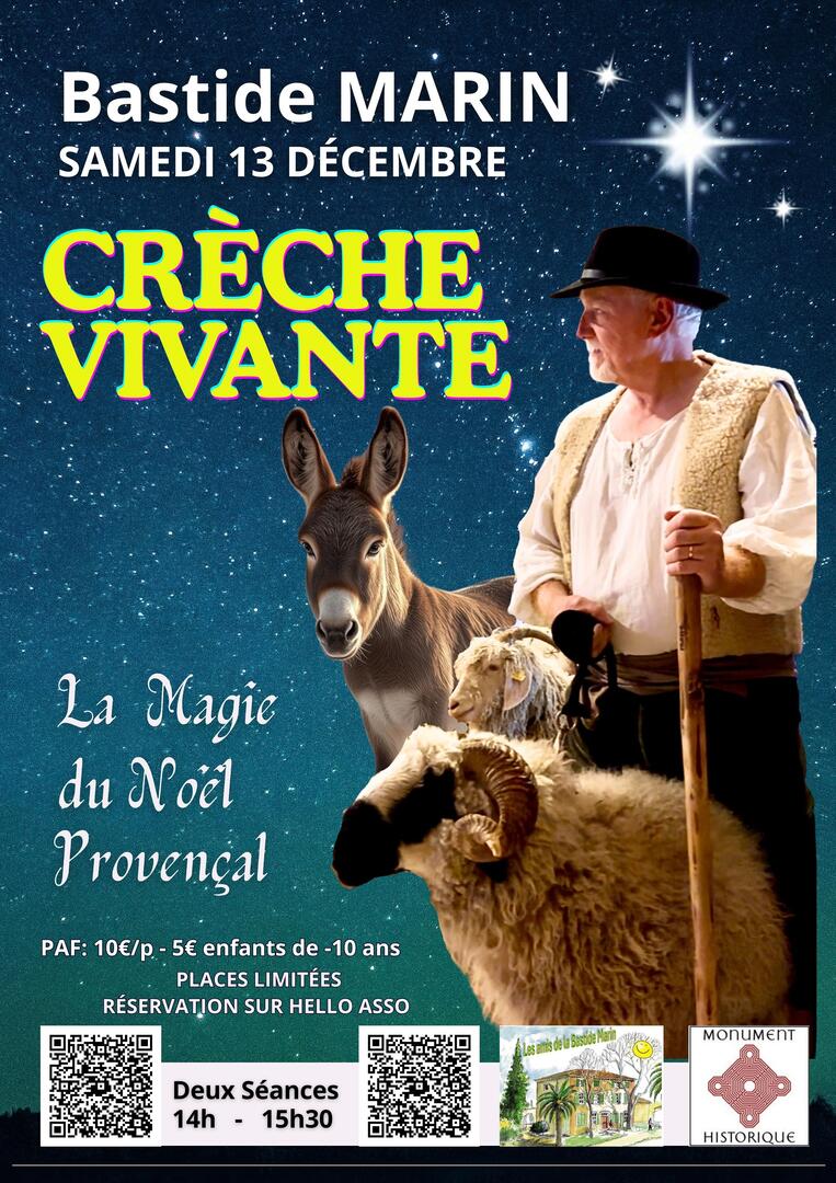 Spectacle de Crèche Vivante La Magie du Noël Provençal à la Bastide Marin_La Ciotat