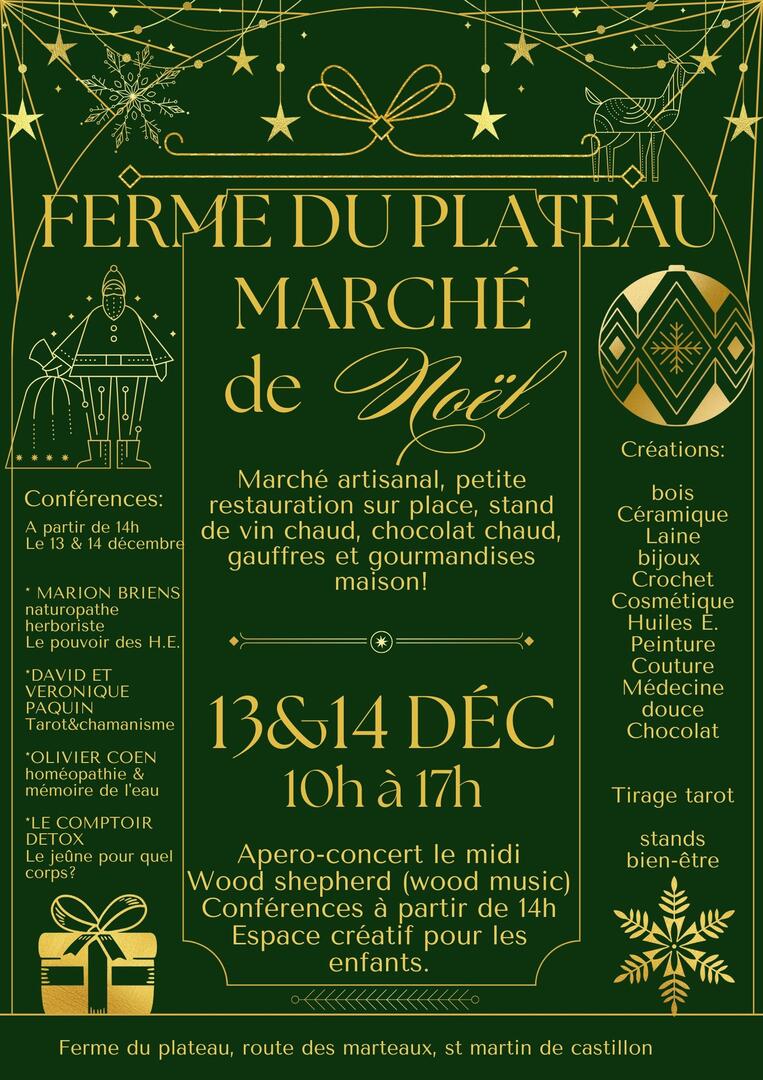 Marché de Noël "Ferme du plateau"_Saint-Martin-de-Castillon