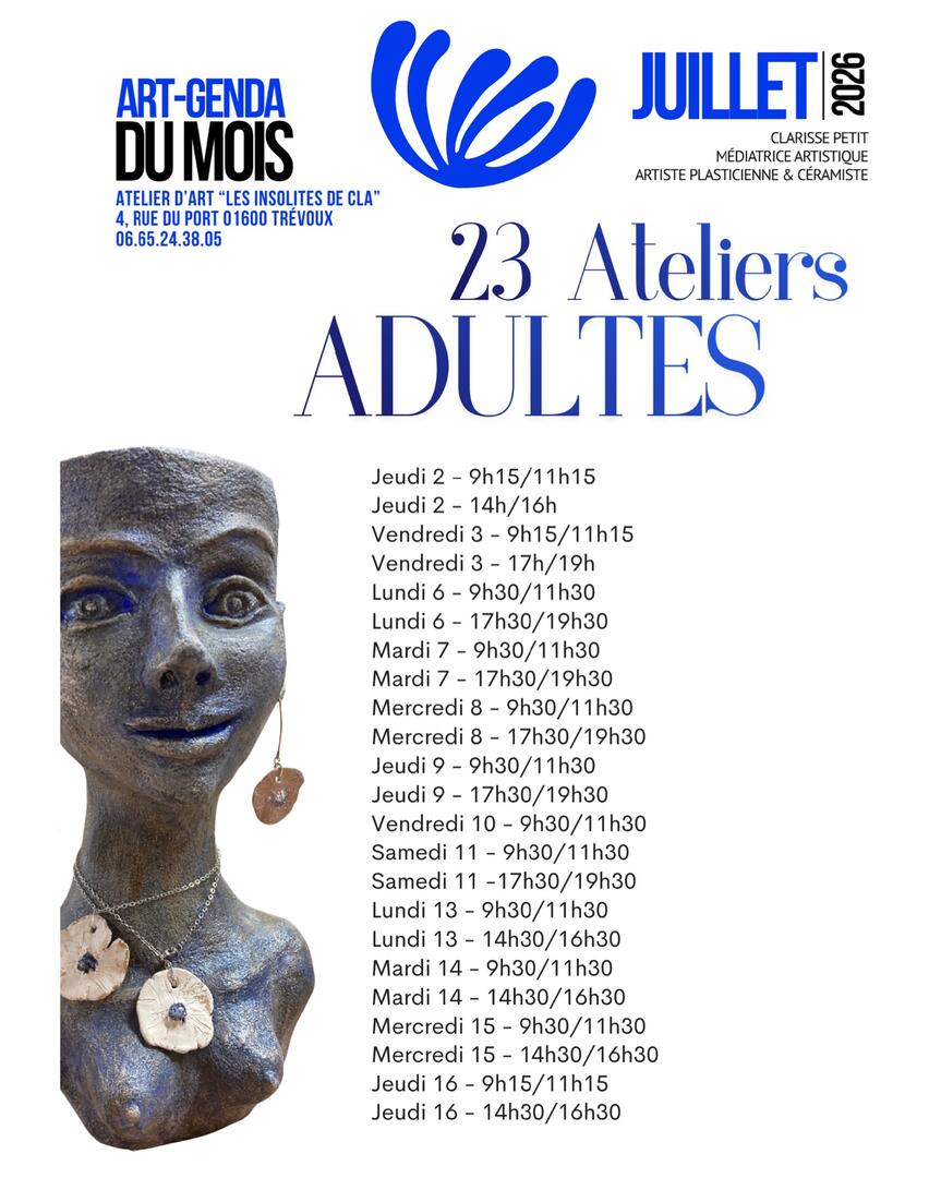 Ateliers adultes - Les Insolites de Cla !_Trévoux