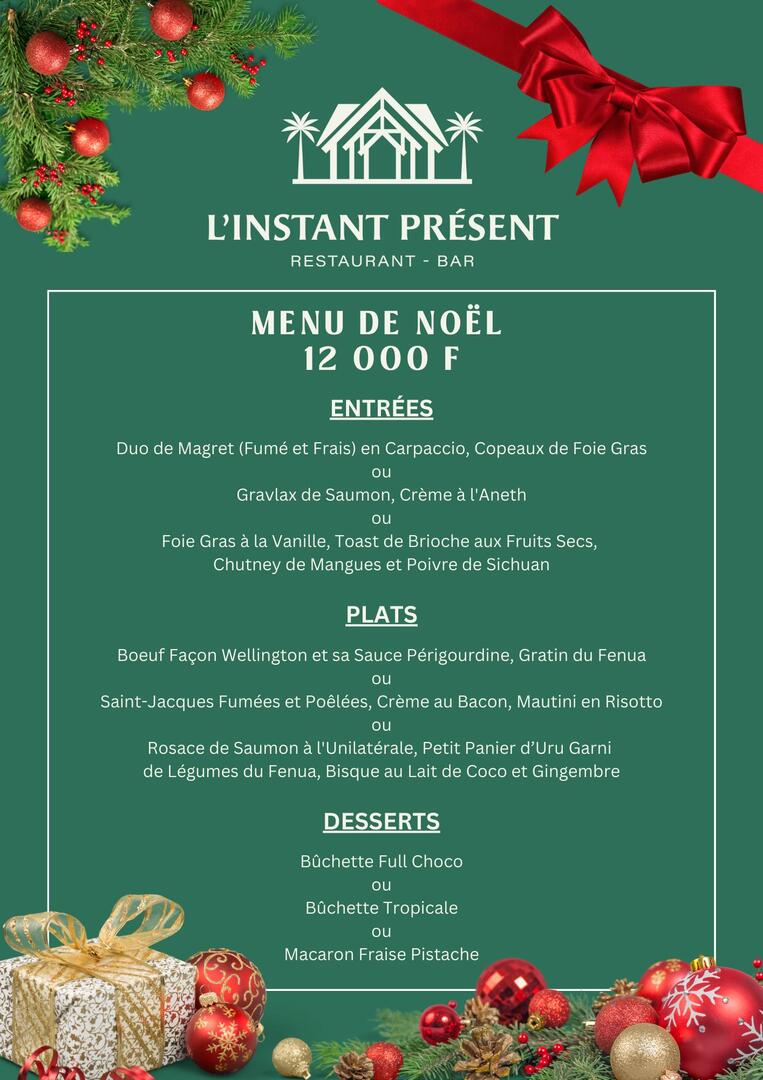 Menu de Noël