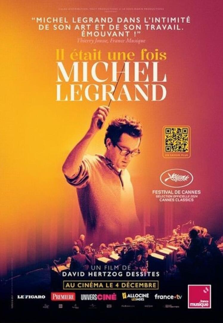 Festival jazz à Barraux 2025 - Film documentaire "Il était une fois Michel Legrand" au cinéma Jean Renoir_Pontcharra