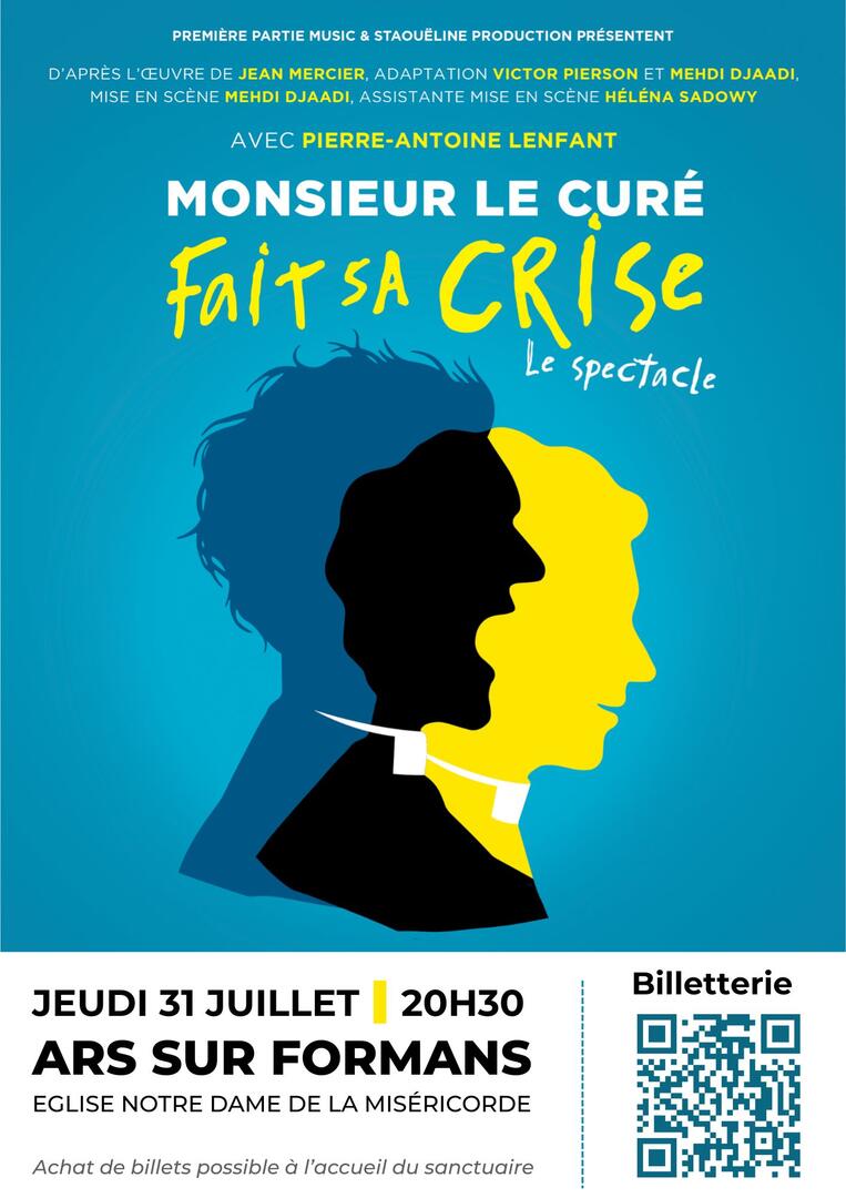 Spectacle "Monsieur le Curé fait sa crise"_Ars-sur-Formans