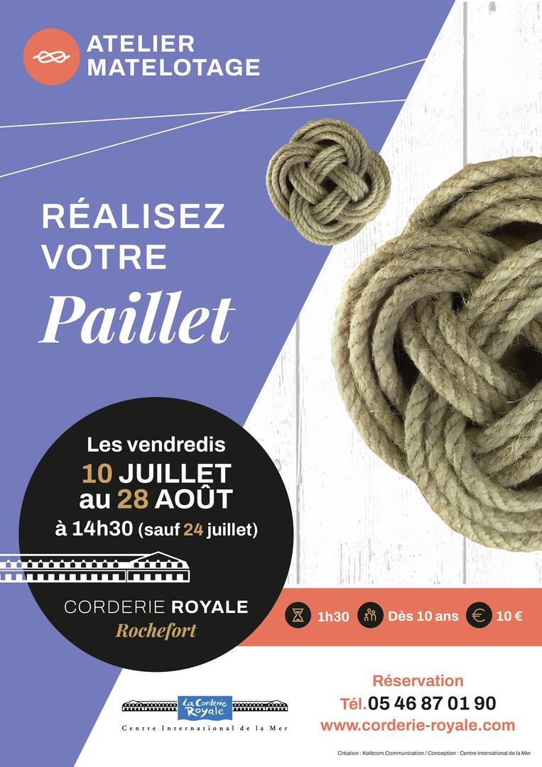 Atelier matelotage : Paillet_Rochefort