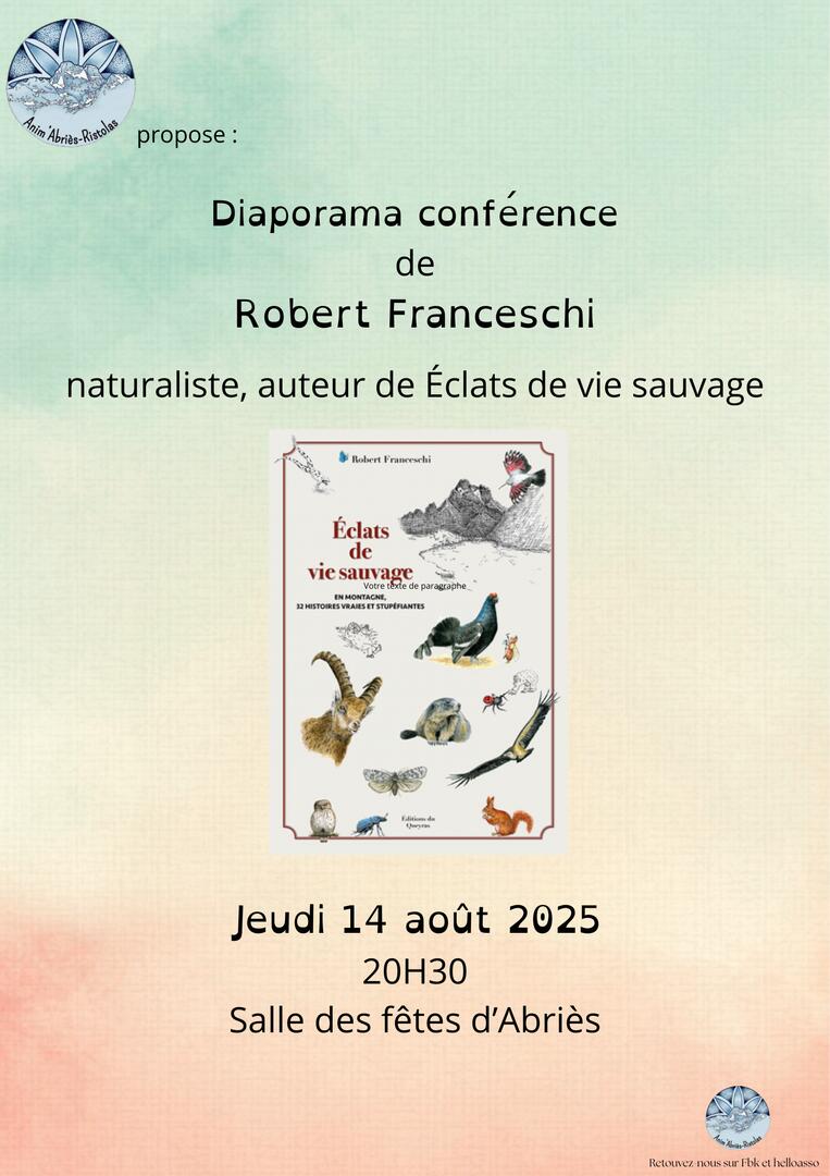 Diaporama Conférence de Robert Franceschi_Abriès-Ristolas