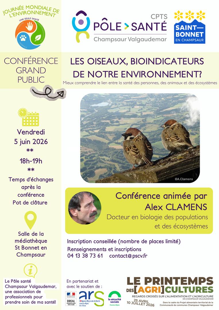 Conférence "Les oiseaux, des bioindicateurs de notre environnement ?"_Saint-Bonnet-en-Champsaur