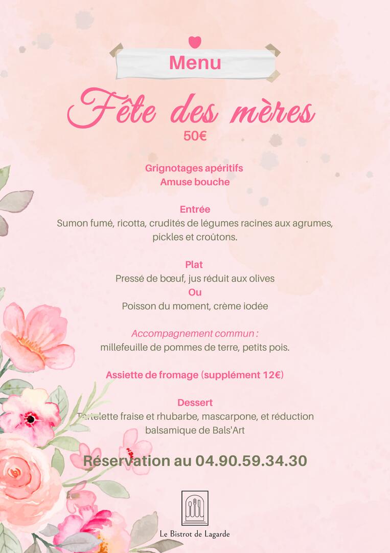 Repas fête des mère