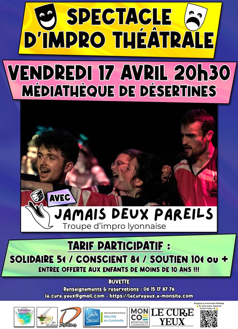 Spectacle d'improvisation théâtrale_Désertines