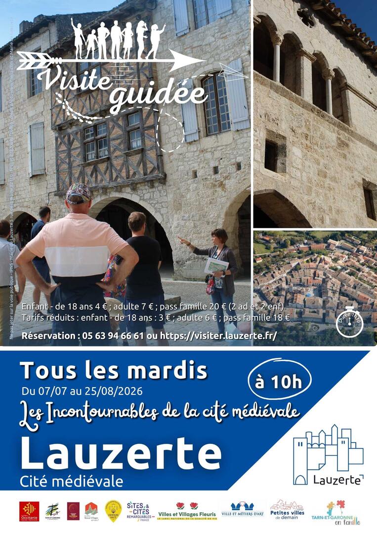 Visite guidée cité médiévale Lauzerte