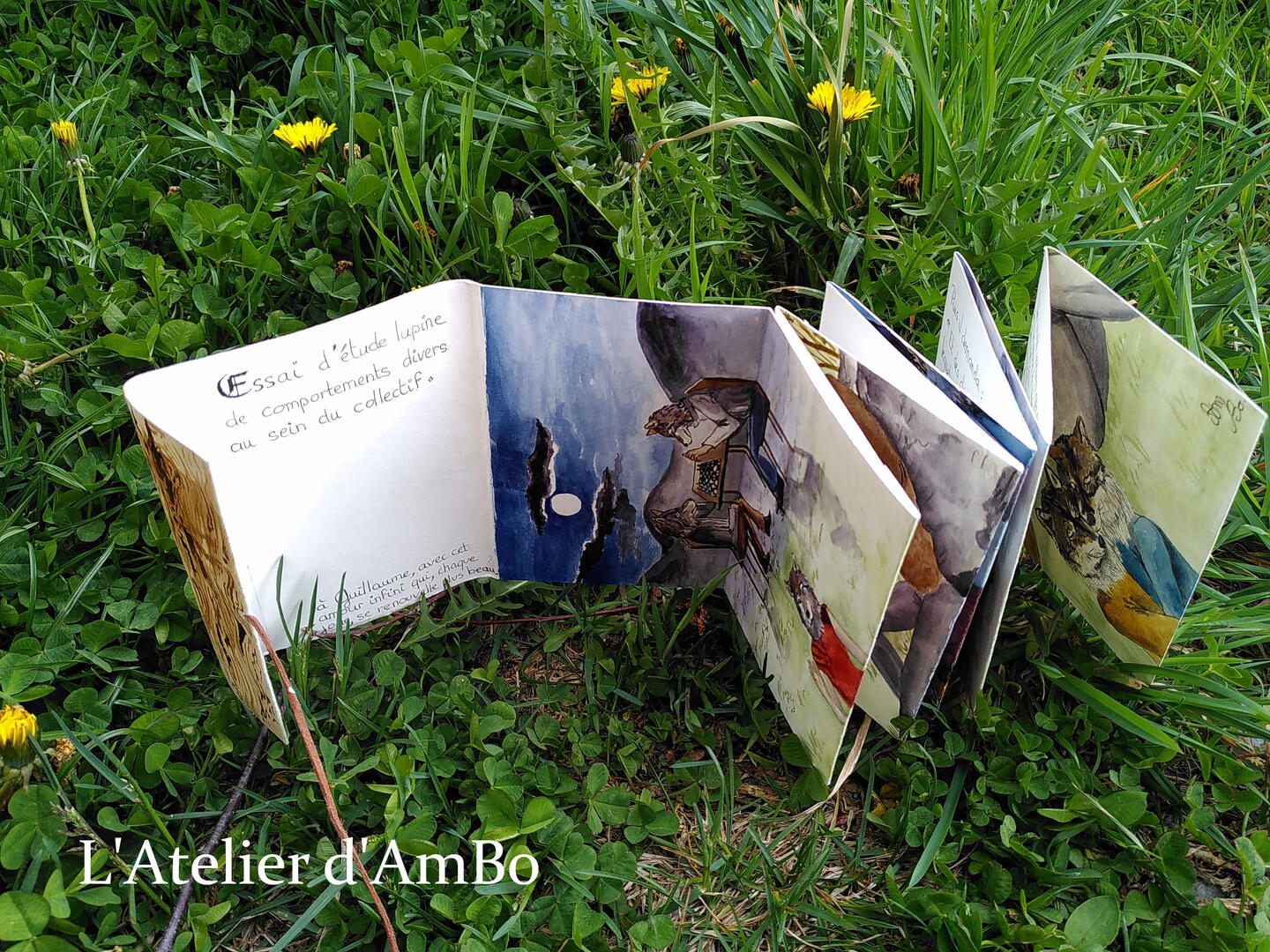 Atelier de fabrication d'un cahier accordéon
