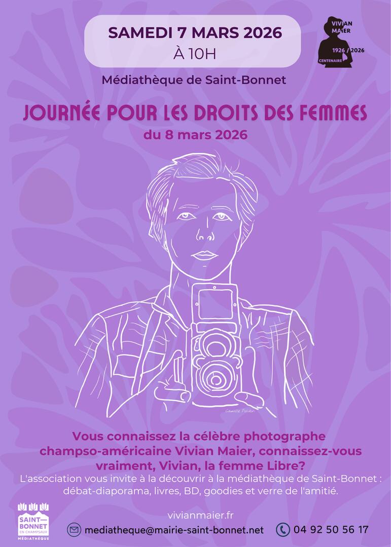 Conférence Vivian Maier  mars 2026_Saint-Bonnet-en-Champsaur