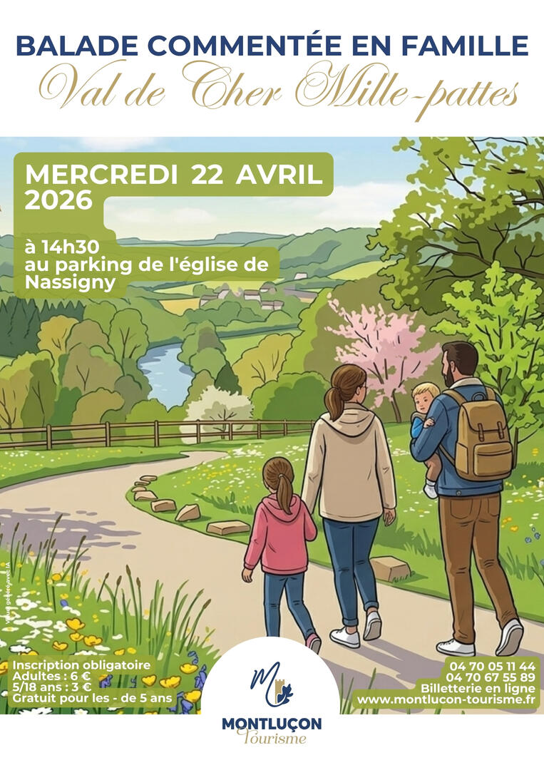 Balade en Famille : Val de Cher Mille Pattes_Nassigny