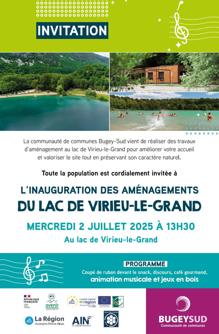 Inauguration des aménagements du lac de Virieu le Grand_Virieu-le-Grand