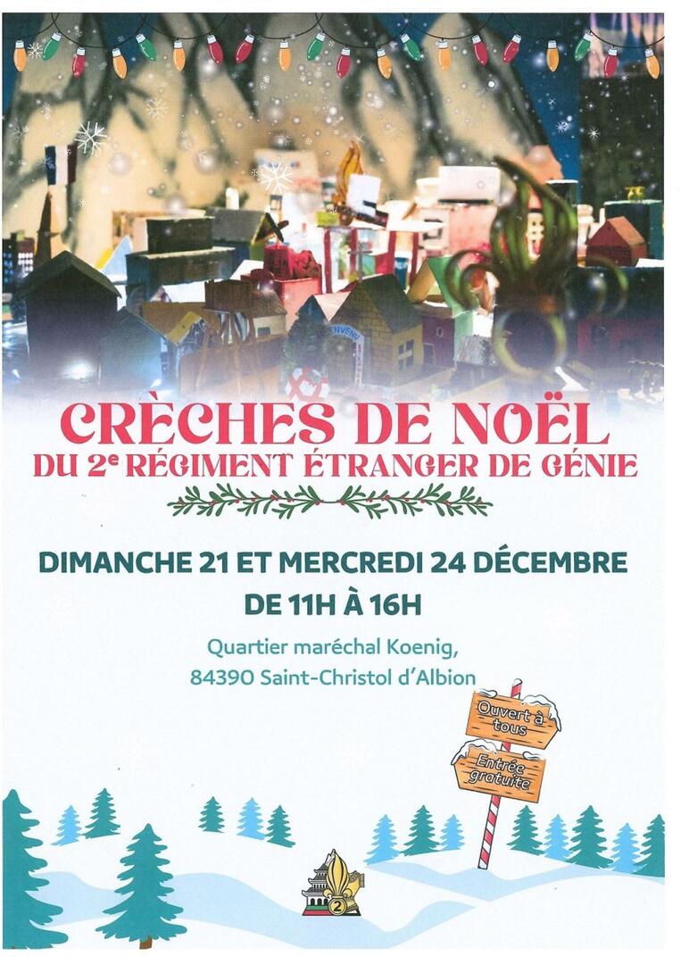 Crèches de Noël à la légion étrangère_Saint-Christol