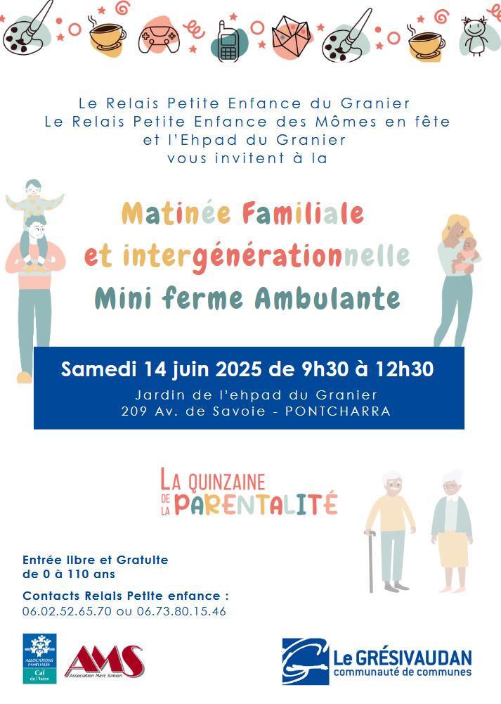 Matinée Familiale et Intergénérationnelle - Mini ferme Ambulante_Pontcharra