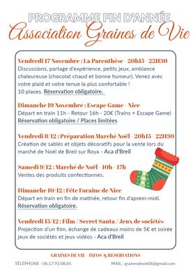 Programme fin d'année