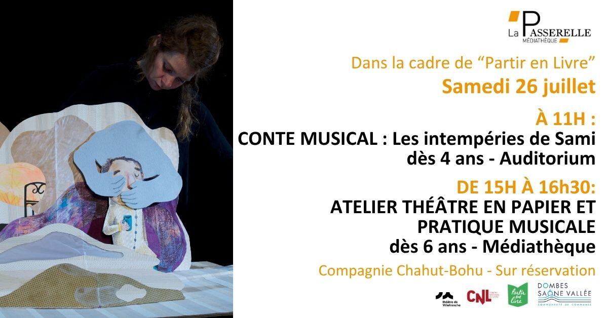 Atelier théâtre en papier et pratique musicale