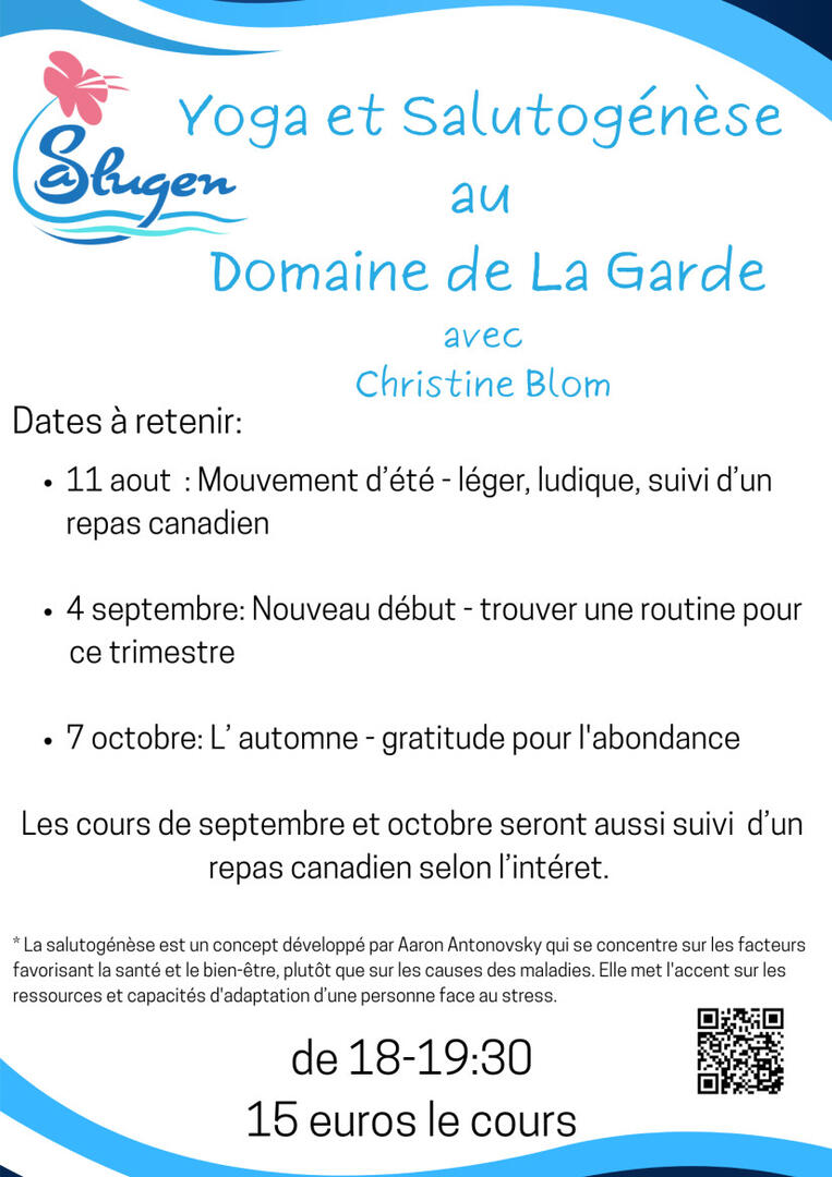 Visuel Yoga et Salutogénèse au Domaine de La Garde_Bourg-en-Bresse