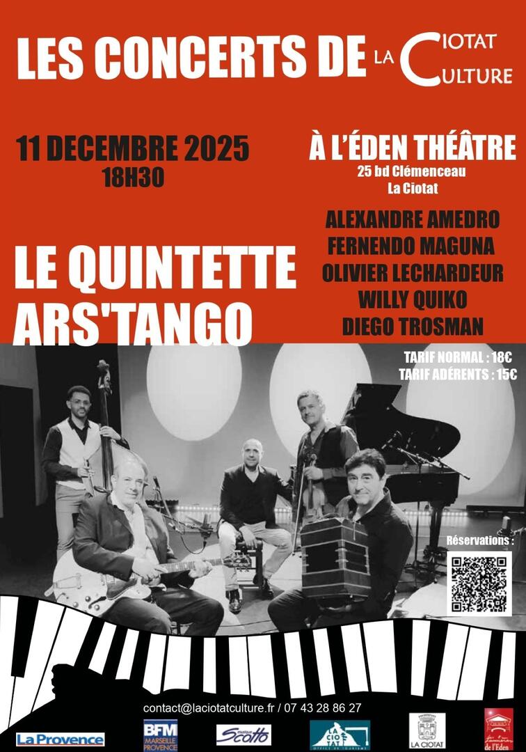Concert du Quintette Ars'Tango_La Ciotat