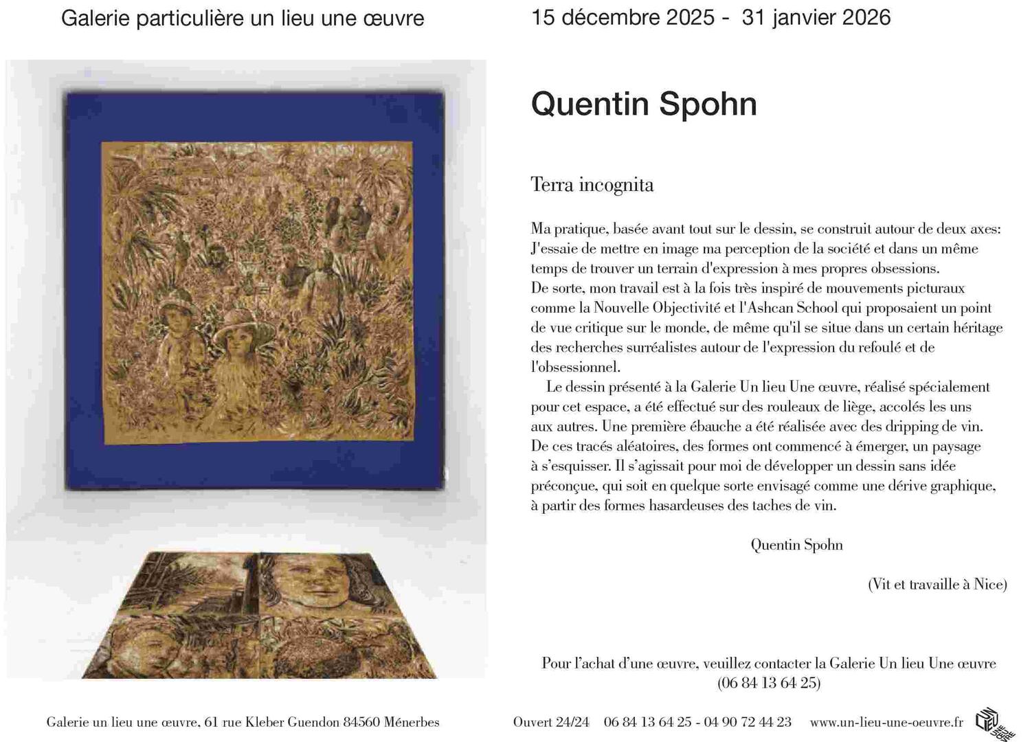 Exposition  - Un lieu une œuvre -_Ménerbes