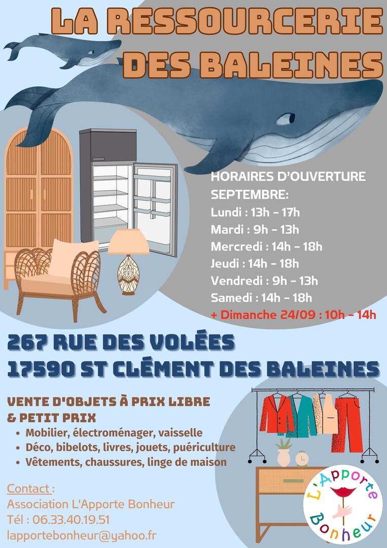Ressourcerie des Baleines affiche
