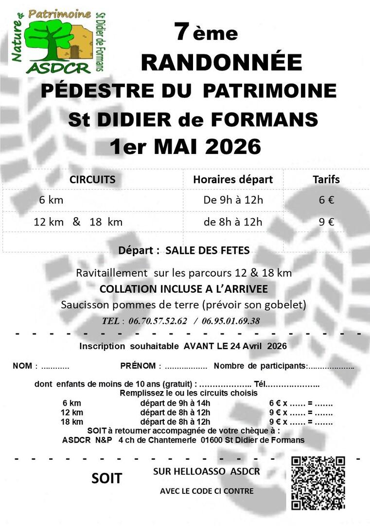 7ème randonnée pédestre du patrimoine_Saint-Didier-de-Formans