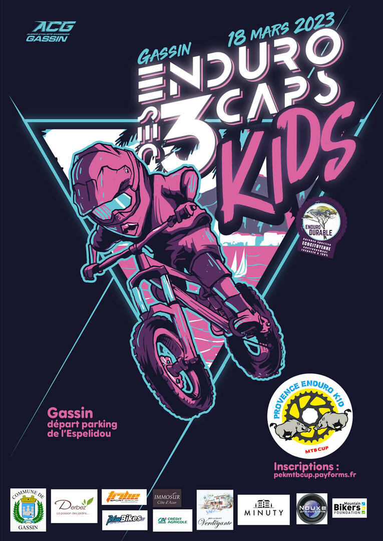 Enduro kid's 3 caps