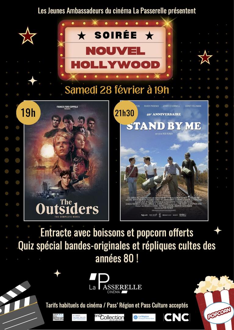 Soirée Nouvel Hollywood au Cinéma La Passerelle