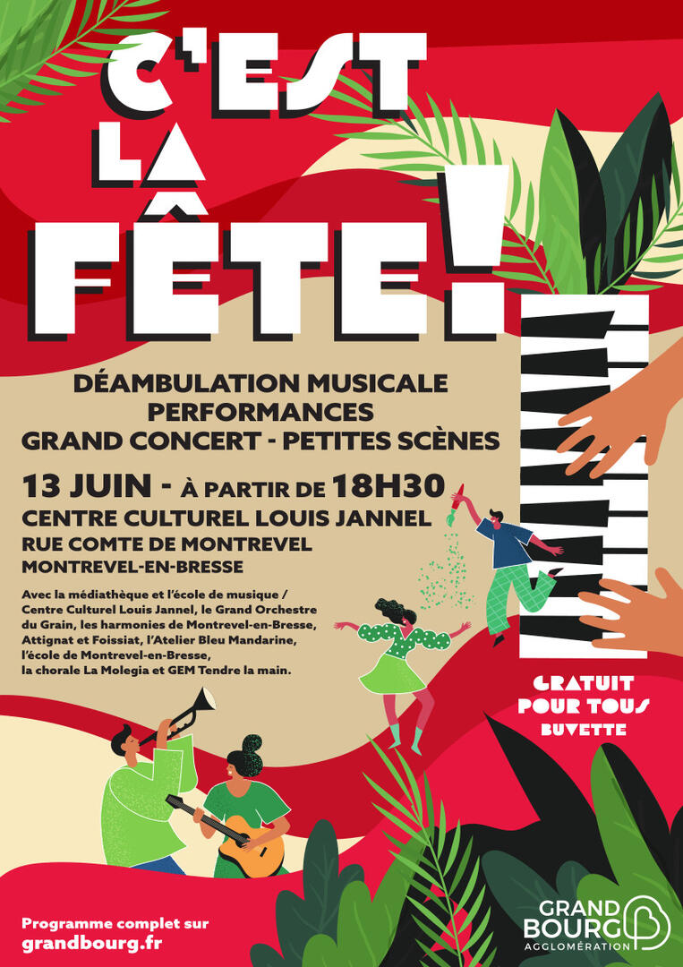 Affiche C'est la fête !_Montrevel-en-Bresse