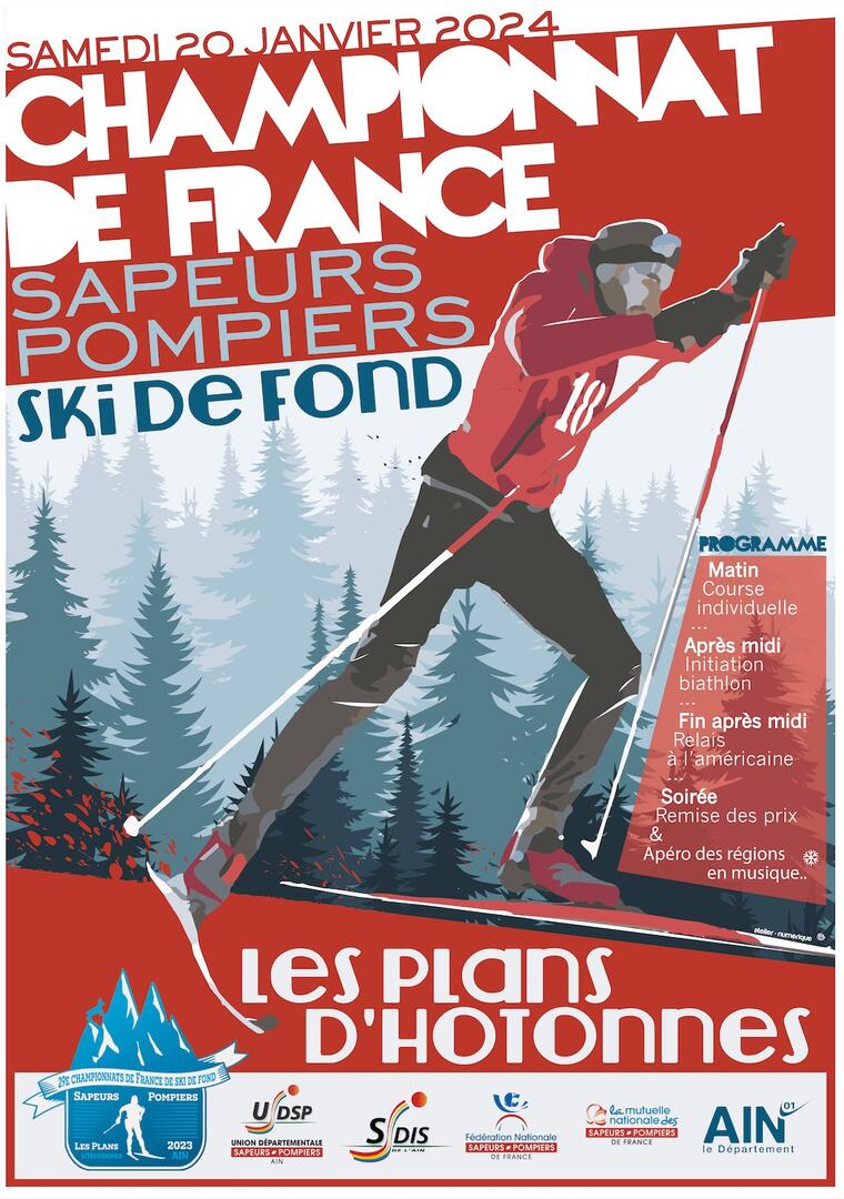 Championnats de France de ski de fond des Sapeurs Pompiers aux Plans d'Hotonnes
