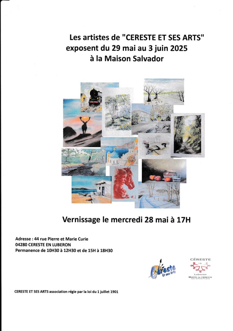 Exposition de peinture - Céreste et ses arts_Céreste