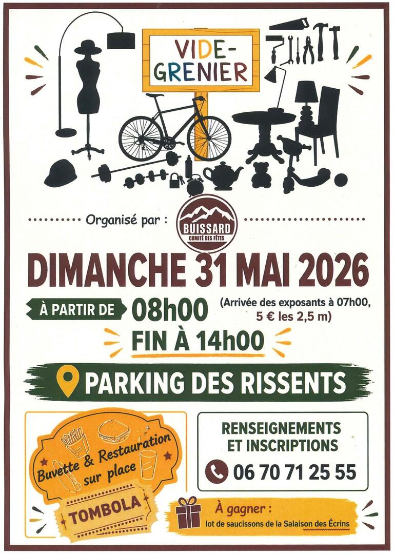 Vide grenier à Buissard