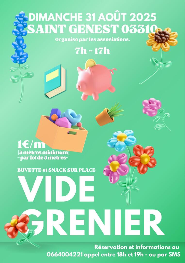 Vide grenier_Saint-Genest