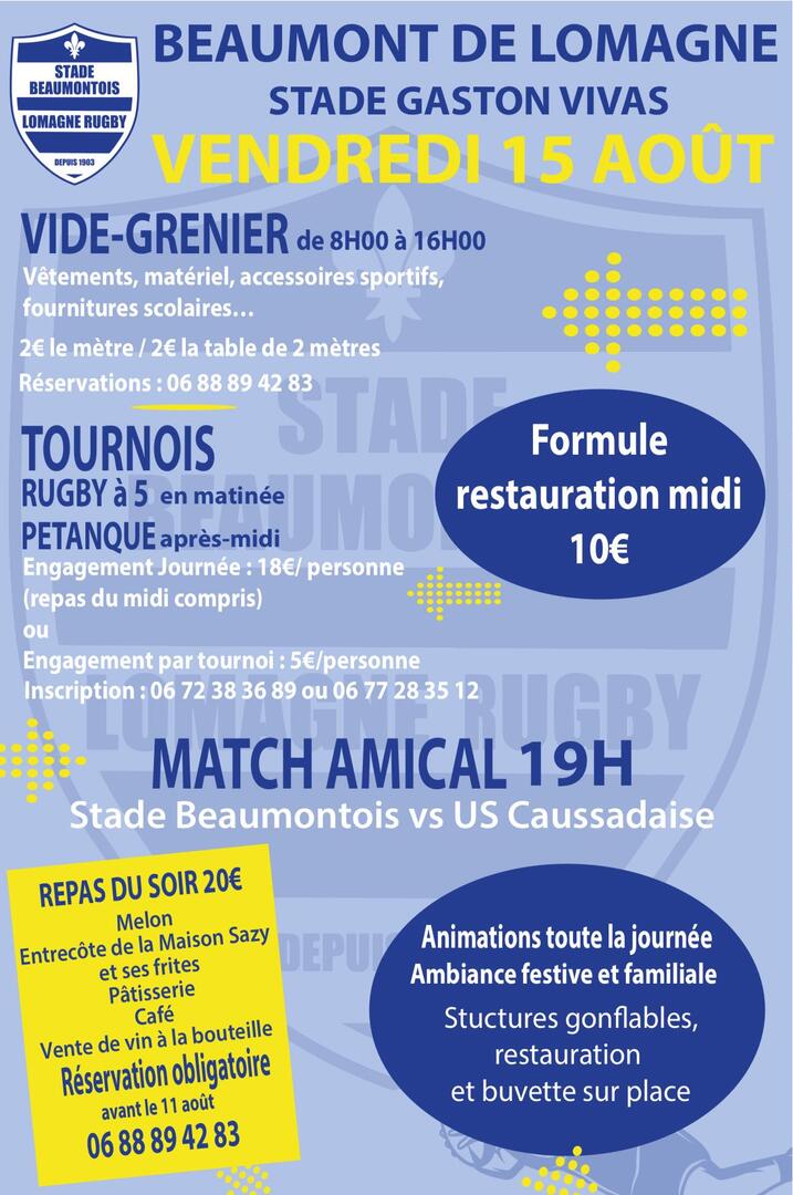 Vide greniers du sport et de la rentrée_Beaumont-de-Lomagne