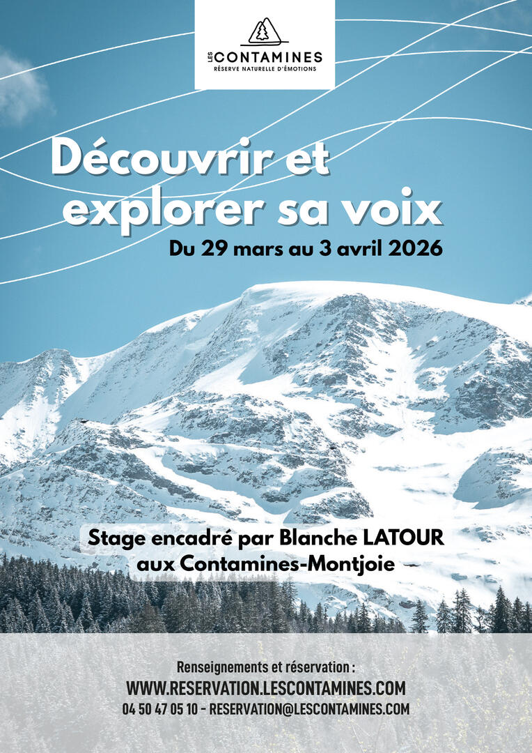 Stage de chant "découvrir et explorer sa voix"_Les Contamines-Montjoie
