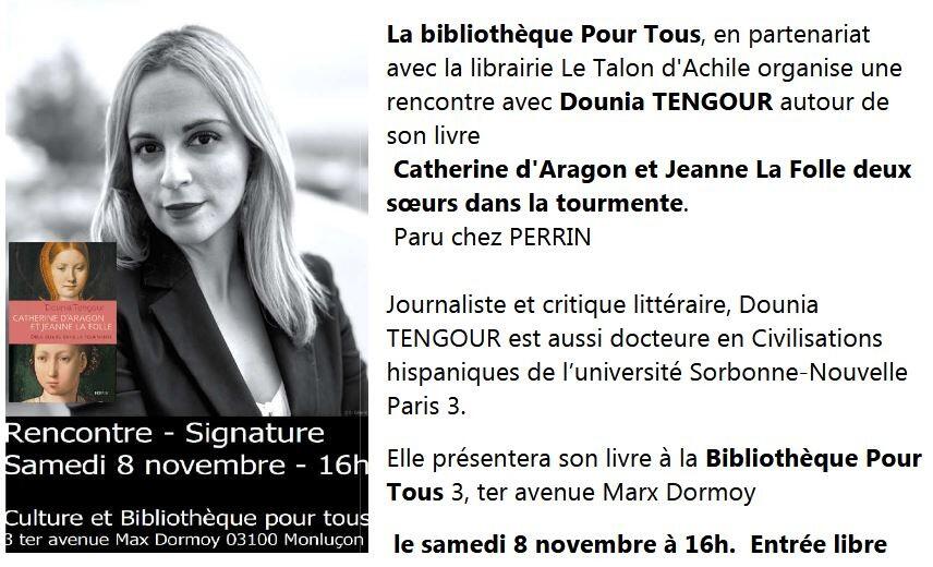 Rencontre avec Dounia TENGOUR_Montluçon