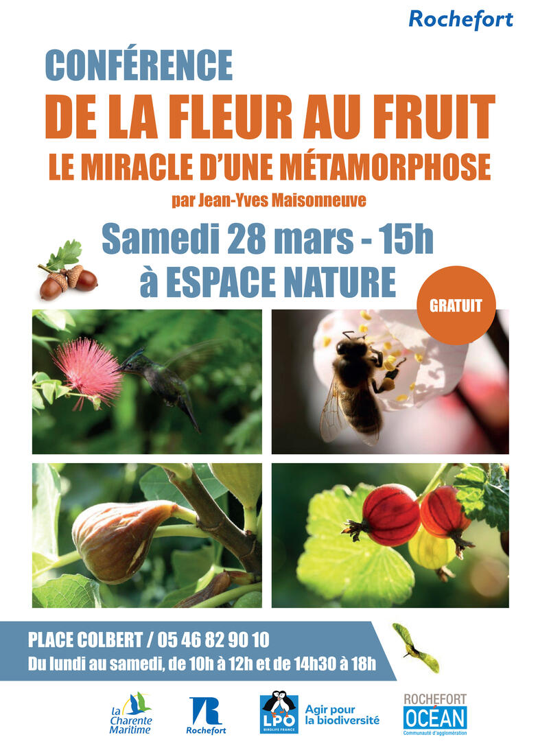 Visite : De la fleur au fruit : le miracle d'une métamorphose_Rochefort