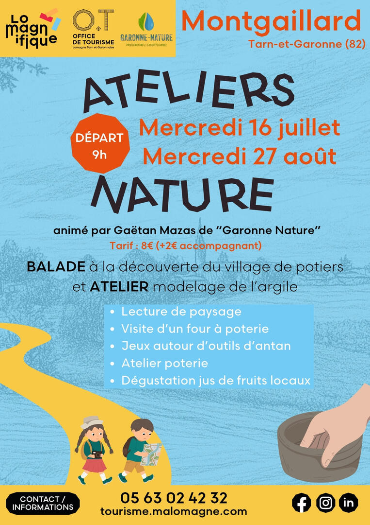 Balade Nature et atelier modelage argile_Montgaillard