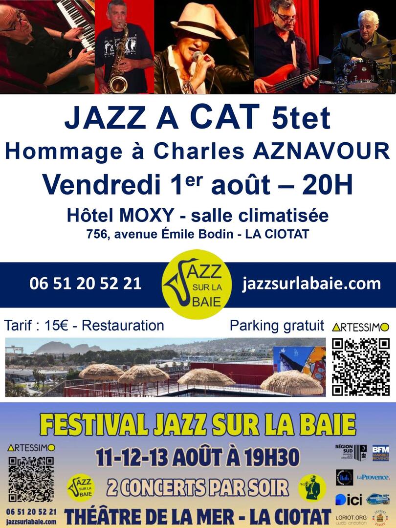 Concert Jazz A Cat Quintet - Hommage à Charles Aznavour_La Ciotat