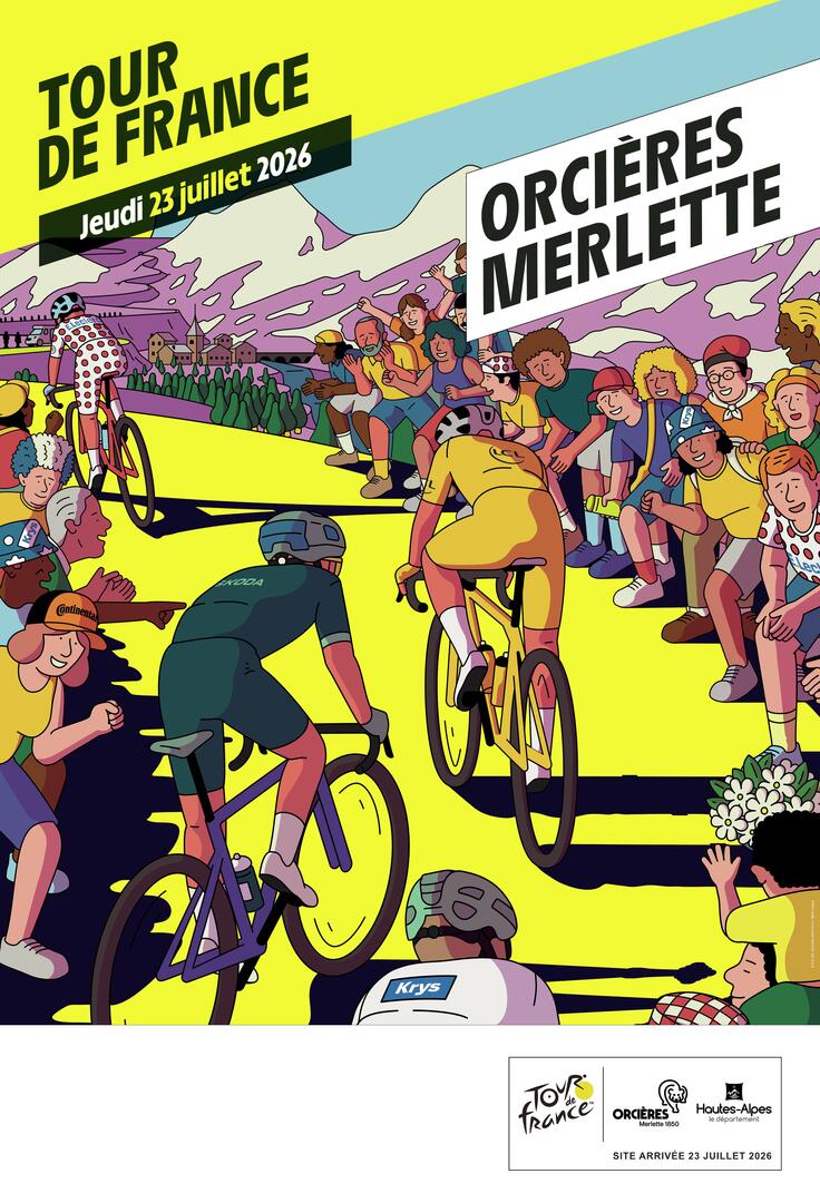 Le Tour de France - Orcières ville d'arrivée_Orcières