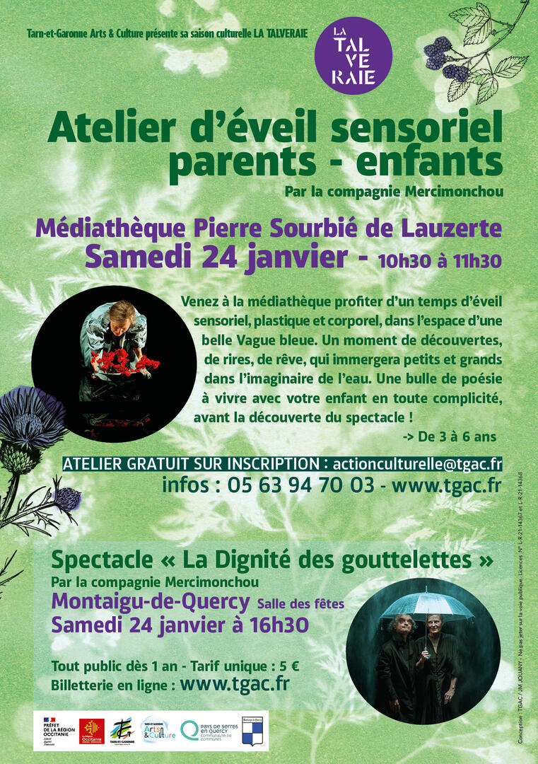 Atelier éveil sensoriel parents / enfants_Lauzerte