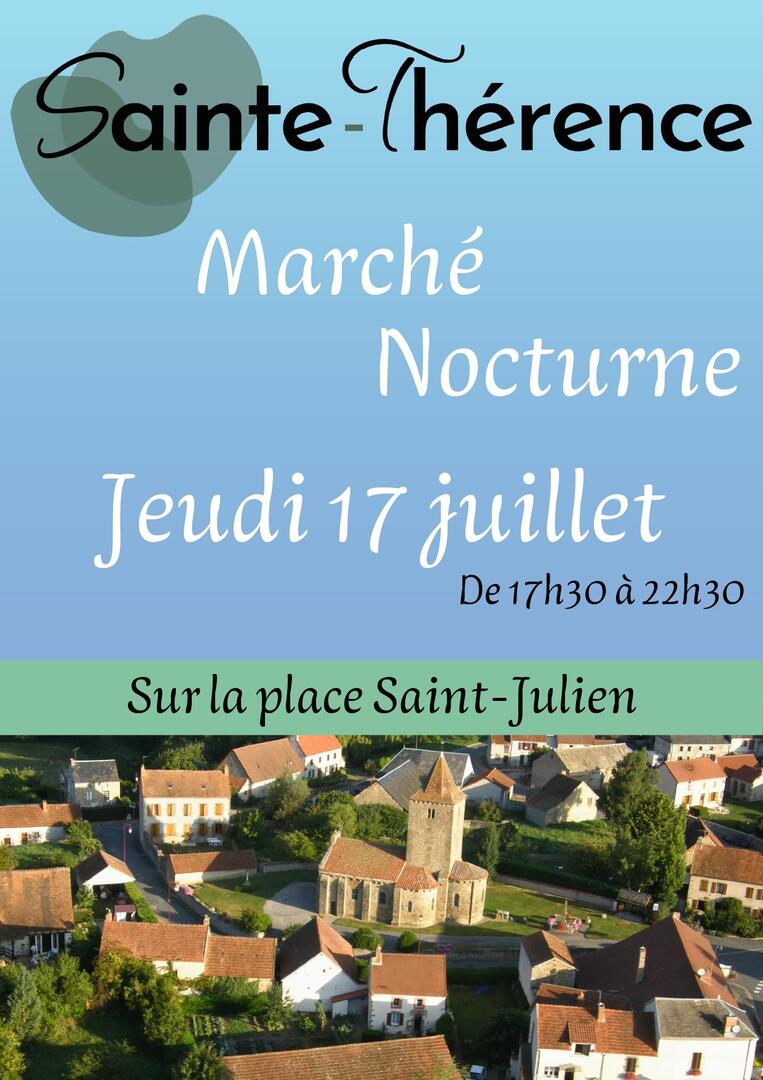 Marché nocturne_Sainte-Thérence