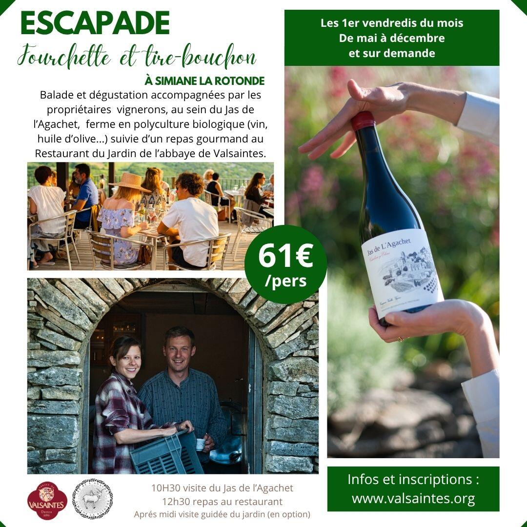 Escapade " Fourchette et tire-bouchon"