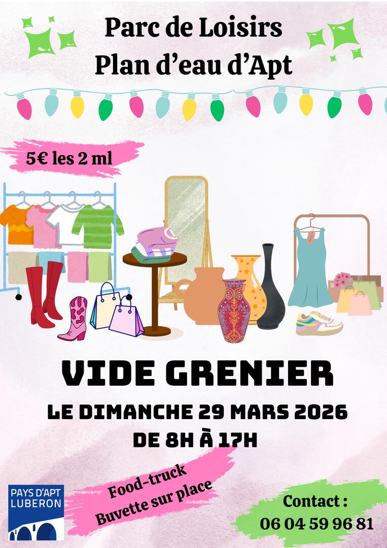 Vide grenier au plan d'eau