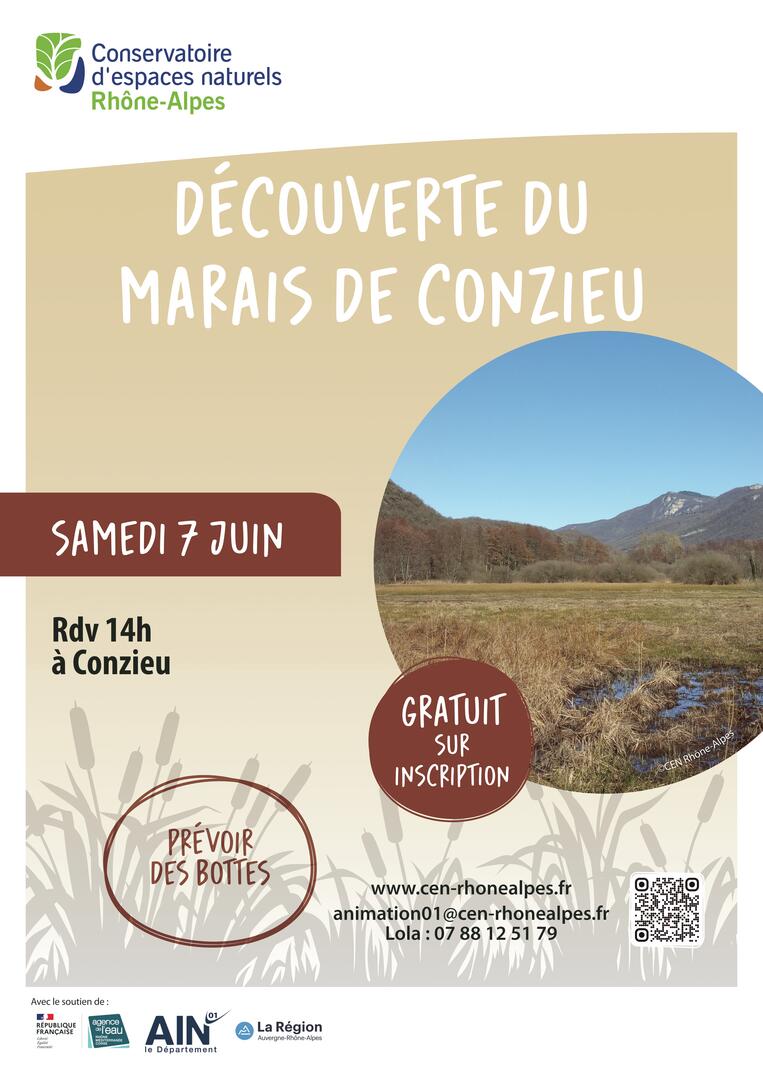 Visite du marais de Conzieu_Conzieu