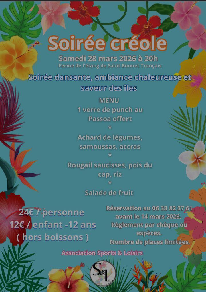 Soirée dansante Créole_Saint-Bonnet-Tronçais