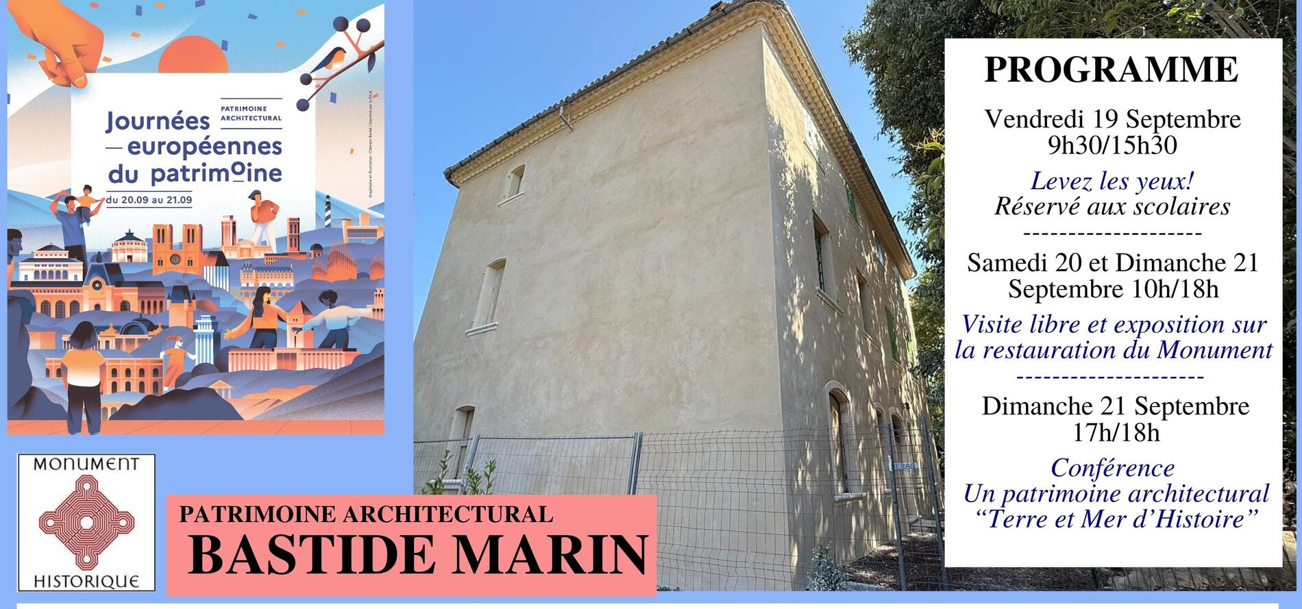 Les Journées Européennes du Patrimoine à la Bastide Marin_La Ciotat