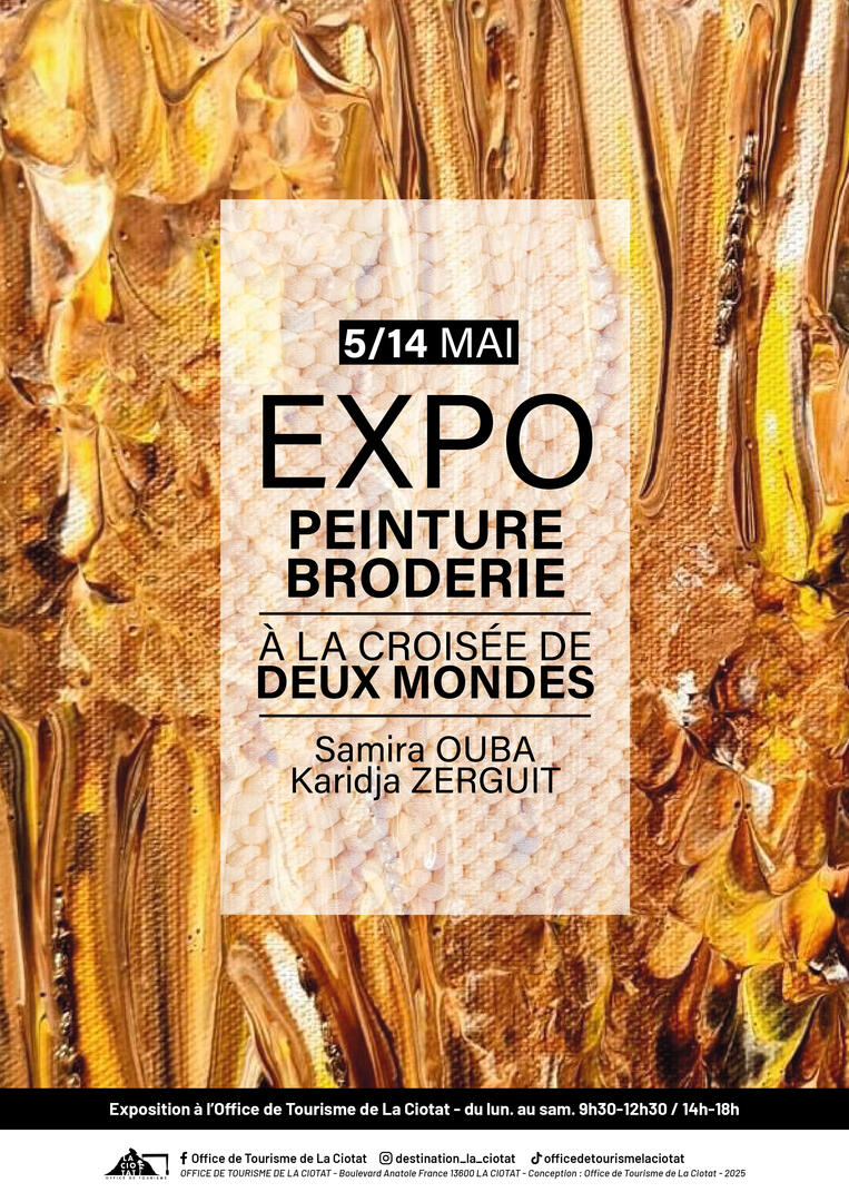 Exposition de toiles brodées et peintures A la croisée de deux mondes_La Ciotat