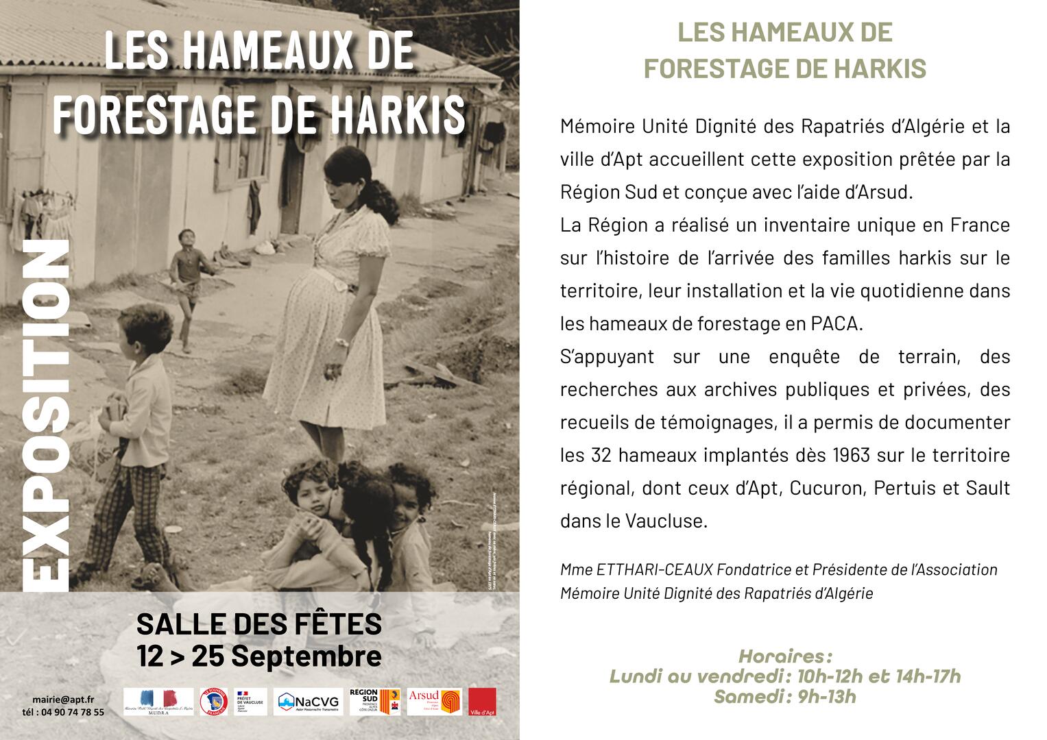 Les hameaux de forestage de Harkis_Apt