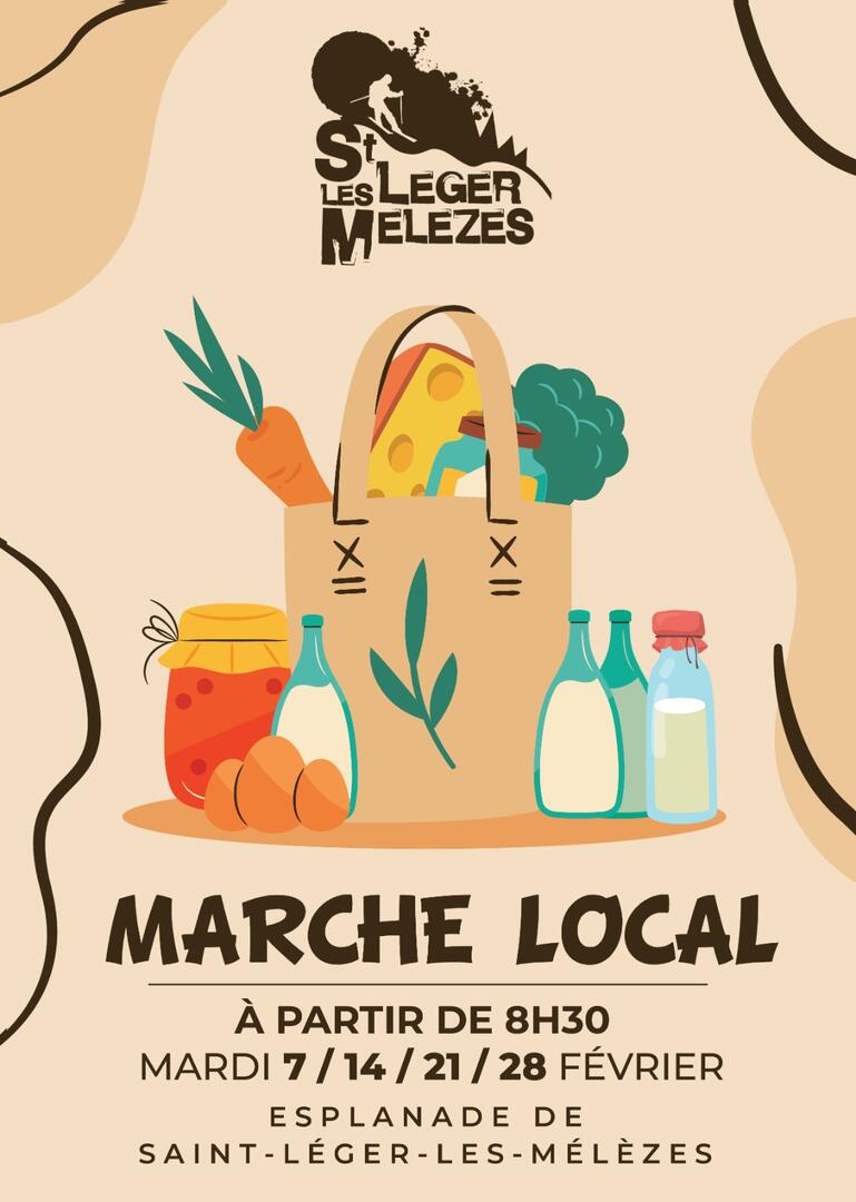 Marché saisonnier St Léger le St Mélèzes