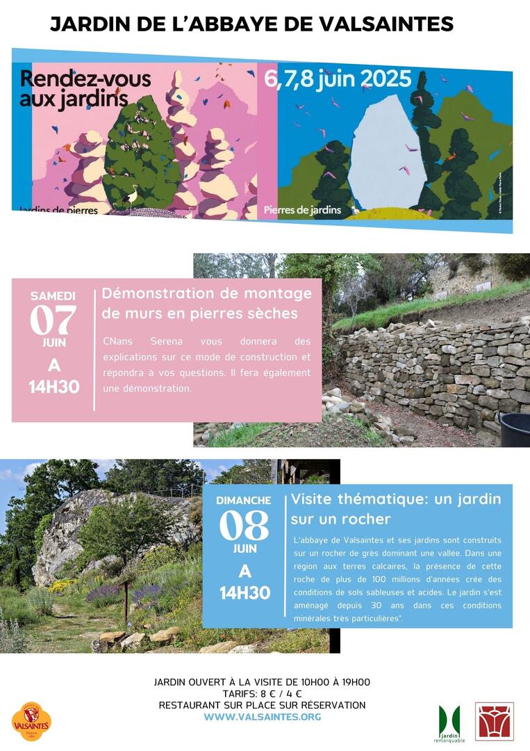 Visite sur le thème " un jardin sur un rocher"_Simiane-la-Rotonde